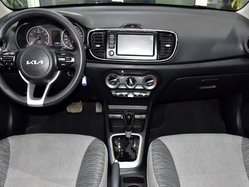 2022 Kia Pegas EX 4 Cylinders Petrol Engine Blue Grey Sedan GCC Specs Automatic