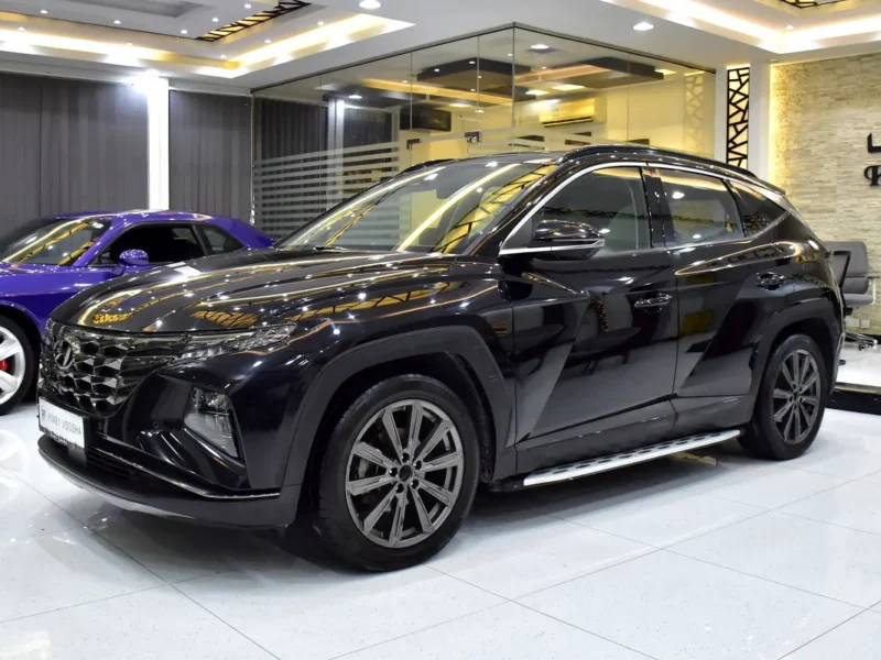 2022 Hyundai Tucson N Line 4 Cylinders Petrol Engine Black White SUV GCC Specs