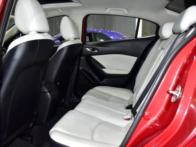 2017 Mazda 3 R Grade 4 Cylinders Petrol Engine Red Beige Sedan GCC Specs Automatic