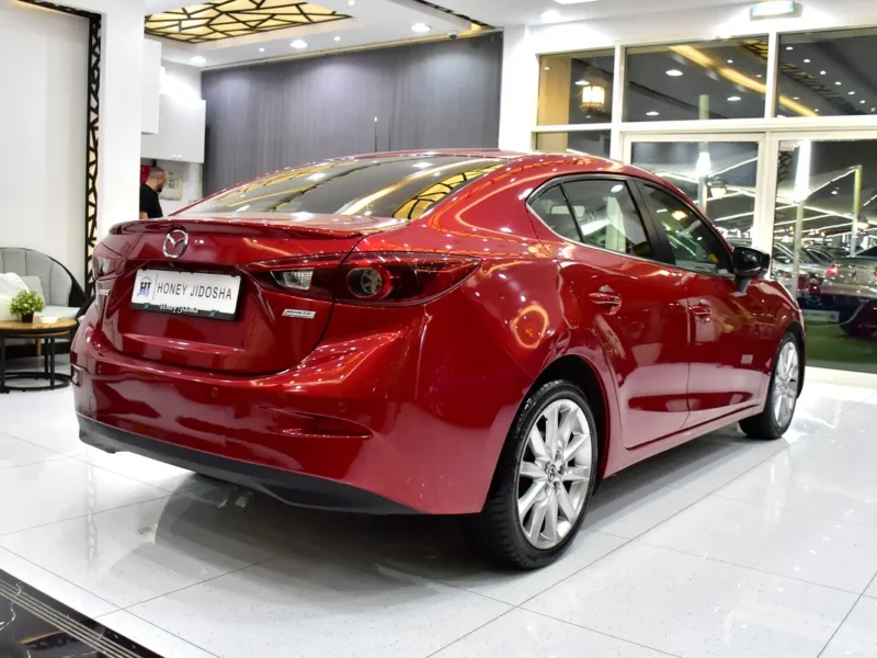 2017 Mazda 3 R Grade 4 Cylinders Petrol Engine Red Beige Sedan GCC Specs Automatic