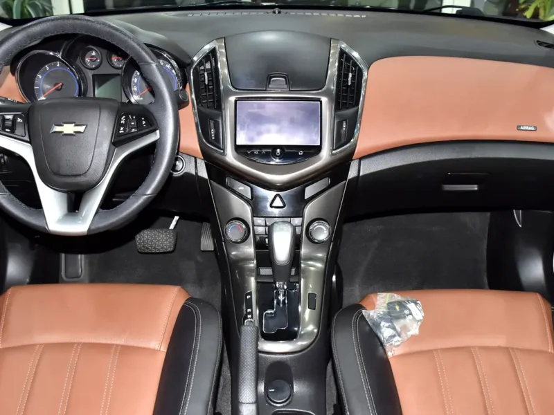 2016 Chevrolet Cruze LT Premium 4 Cylinders Petrol Engine Black Tan Sedan GCC Specs
