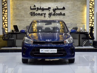 2022 Kia Pegas EX 4 Cylinders Petrol Engine Blue Grey Sedan GCC Specs Automatic