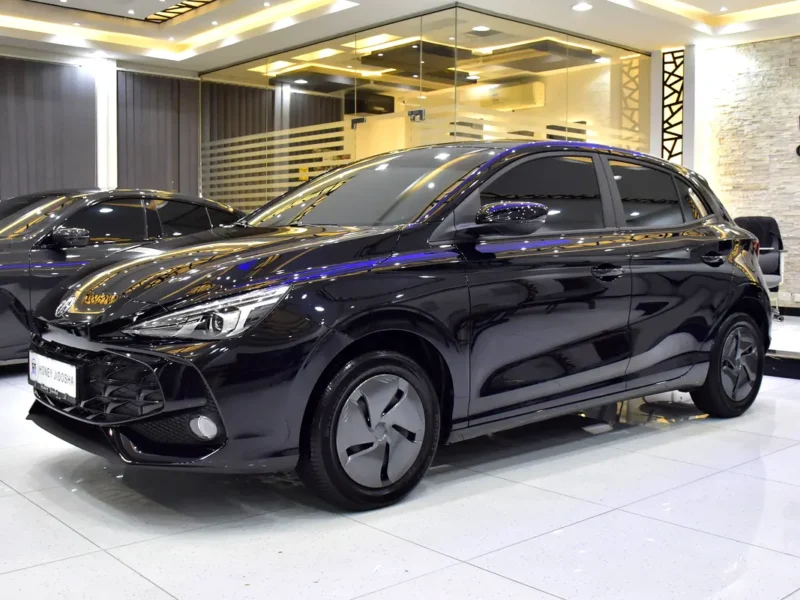 2025 MG MG3 Comfort 4 Cylinders Petrol Engine Black Hatchback GCC Specs