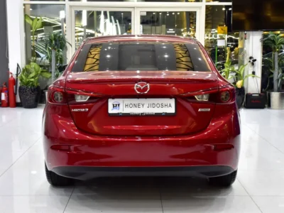2017 Mazda 3 R Grade 4 Cylinders Petrol Engine Red Beige Sedan GCC Specs Automatic