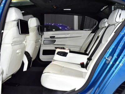 2014 BMW 7-Series 750Li 8 Cylinders Petrol Engine Blue White Sedan GCC Specs Automatic