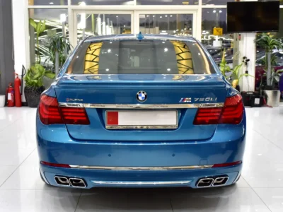 2014 BMW 7-Series 750Li 8 Cylinders Petrol Engine Blue White Sedan GCC Specs Automatic