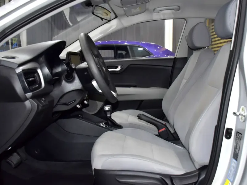 2021 Kia Rio EX 4 Cylinders Petrol Engine Silver Beige Sedan GCC Specs Automatic
