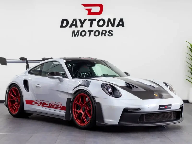 2025 Porsche 911 GT3 RS 6 Cylinders Petrol Engine Grey Black Sports Car Weissach Package