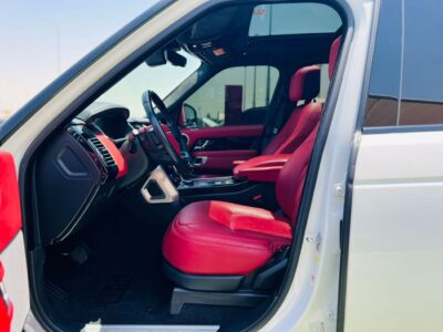2018 LAND ROVER RANGE ROVER AUTOBIOGRAPHY 5.0L V8 Petrol Engine White Red SUV
