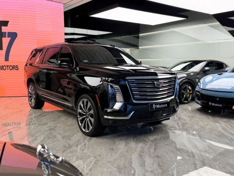 2025 Cadillac Escalade 600 6.2 Litres 8 Cylinders Petrol Engine Black White SUV GCC Specs