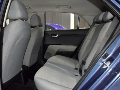 2021 Kia Rio EX 4 Cylinders Petrol Engine Blue Beige Sedan GCC Specs Automatic