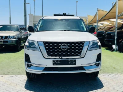 2021 NISSAN ARMADA 5.6 Litres V8 Cylinders Petrol Engine White Beige SUV Full Options