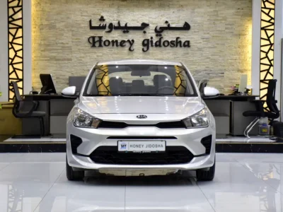2021 Kia Rio EX 4 Cylinders Petrol Engine Silver Beige Sedan GCC Specs Automatic