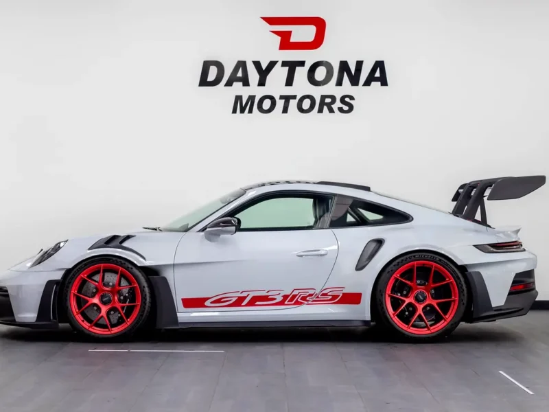 2025 Porsche 911 GT3 RS 6 Cylinders Petrol Engine Grey Black Sports Car Weissach Package