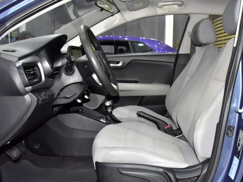 2021 Kia Rio EX 4 Cylinders Petrol Engine Blue Beige Sedan GCC Specs Automatic