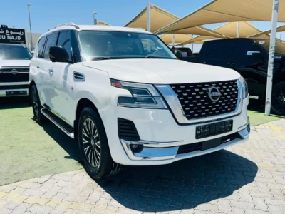 2021 NISSAN ARMADA 5.6 Litres V8 Cylinders Petrol Engine White Beige SUV Full Options