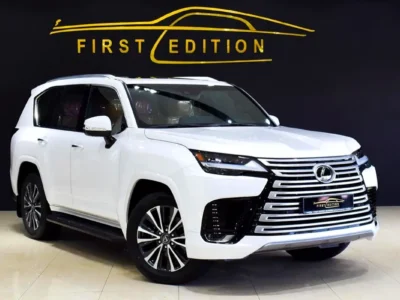 2023 Lexus LX-Series LX 600 Prestige 6 Cylinders Petrol Engine White Tan SUV GCC Specs