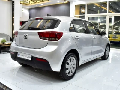 2021 Kia Rio EX 4 Cylinders Petrol Engine Silver Beige Sedan GCC Specs Automatic