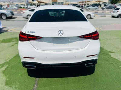 2022 Mercedes Benz C200 AMG 2.0 Litres V4 Petrol Engine White Black Sedan Full Options