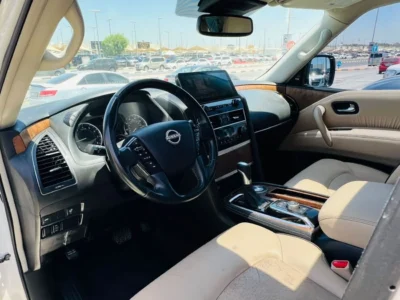2021 NISSAN ARMADA 5.6 Litres V8 Cylinders Petrol Engine White Beige SUV Full Options