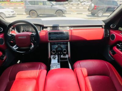 2018 LAND ROVER RANGE ROVER AUTOBIOGRAPHY 5.0L V8 Petrol Engine White Red SUV