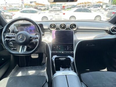 2022 Mercedes Benz C200 AMG 2.0 Litres V4 Petrol Engine White Black Sedan Full Options