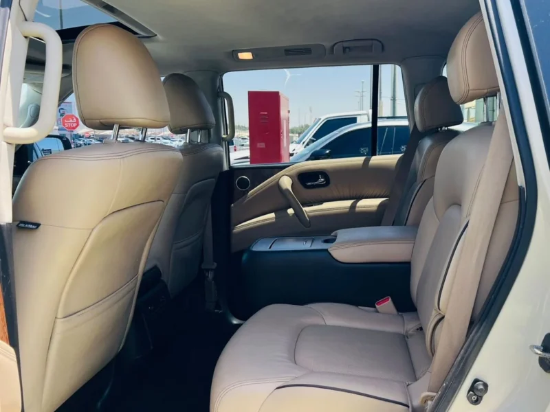 2021 NISSAN ARMADA 5.6 Litres V8 Cylinders Petrol Engine White Beige SUV Full Options