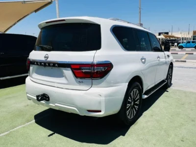 2021 NISSAN ARMADA 5.6 Litres V8 Cylinders Petrol Engine White Beige SUV Full Options