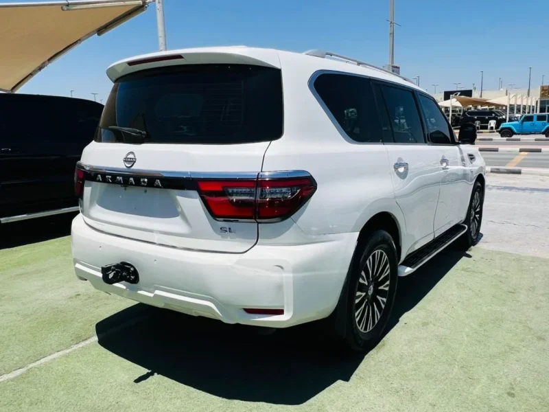 2021 NISSAN ARMADA 5.6 Litres V8 Cylinders Petrol Engine White Beige SUV Full Options