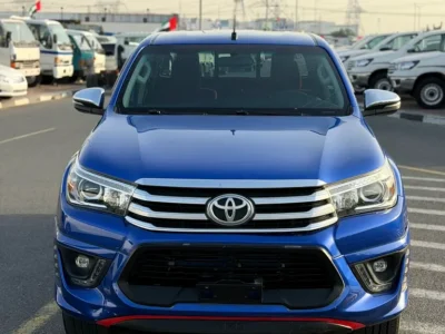 2018 Toyota Hilux TRD 4.0 Litres V6 Petrol Engine Blue Red Pickup Truck GCC Specs