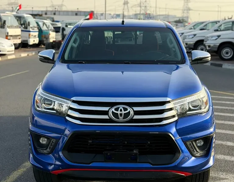 2018 Toyota Hilux TRD 4.0 Litres V6 Petrol Engine Blue Red Pickup Truck GCC Specs