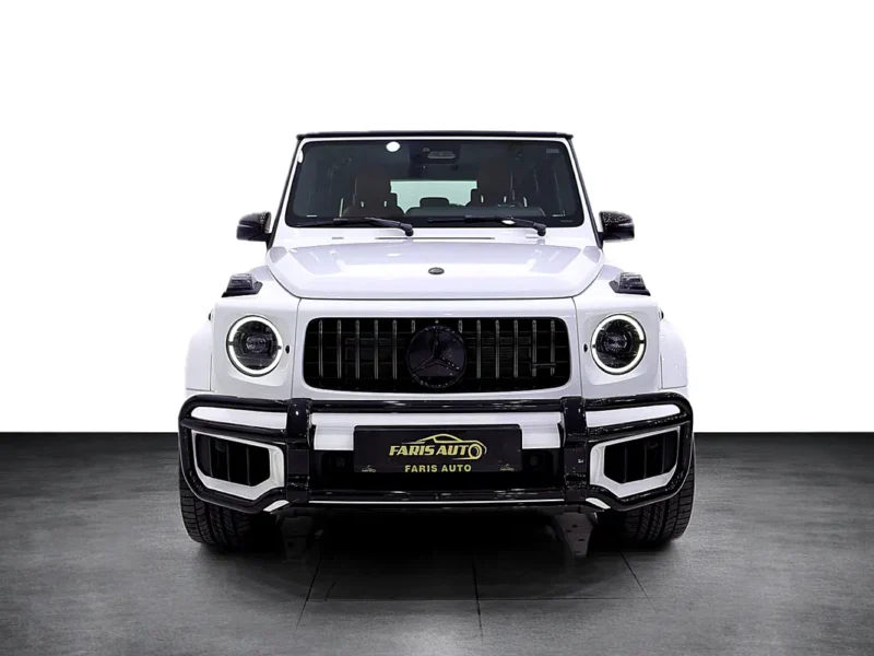 2025 Mercedes-Benz G-Class G 63 AMG 4.0L V8 Biturbo White Maroon SUV DOUBLE NIGHT PACKAGE