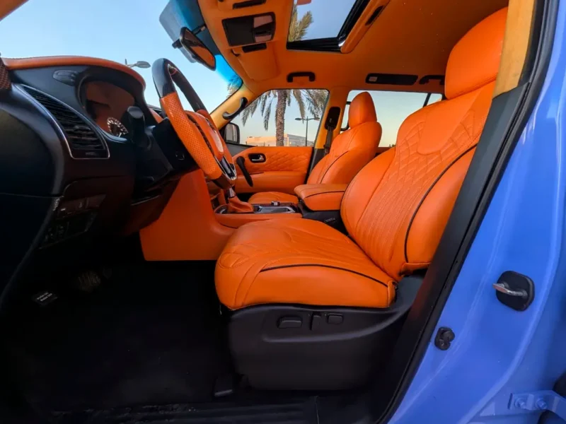 2015 Nissan Patrol SE Platinum 6 Cylinders Petrol Engine Blue Orange SUV GCC Specs