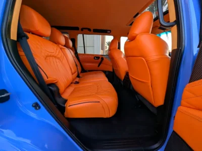 2015 Nissan Patrol SE Platinum 6 Cylinders Petrol Engine Blue Orange SUV GCC Specs
