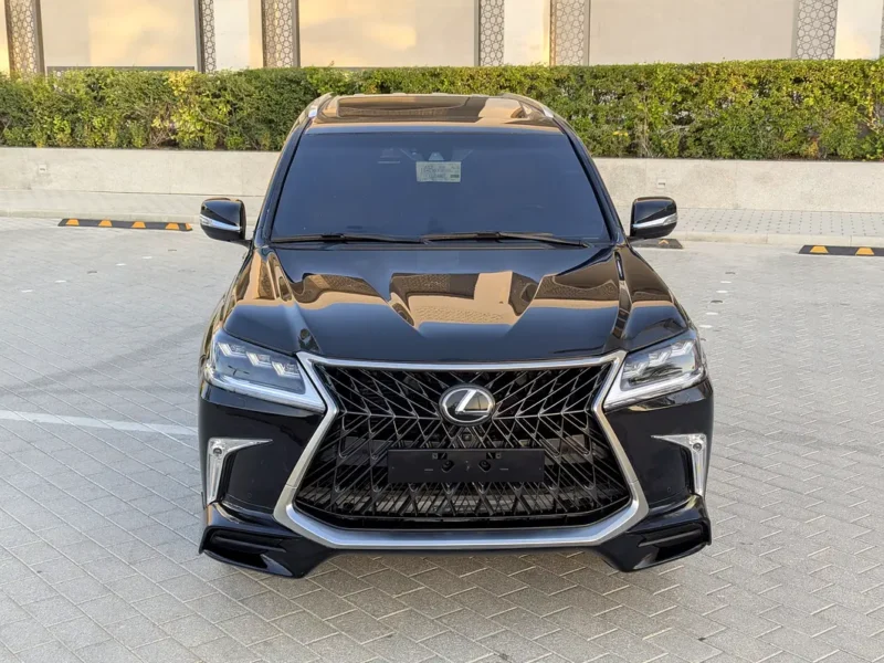 2018 Lexus LX-Series LX 570 Base 8 Cylinders Petrol Engine Black Red SUV GCC Specs