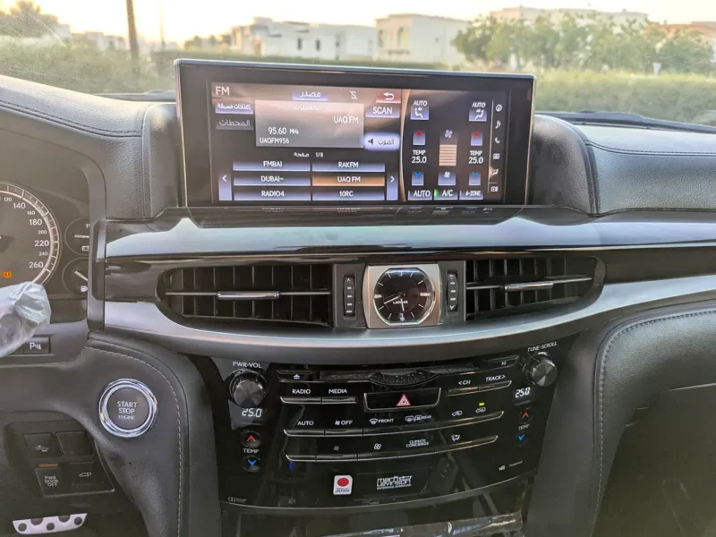 2018 Lexus LX-Series LX 570 Base 8 Cylinders Petrol Engine Black Red SUV GCC Specs