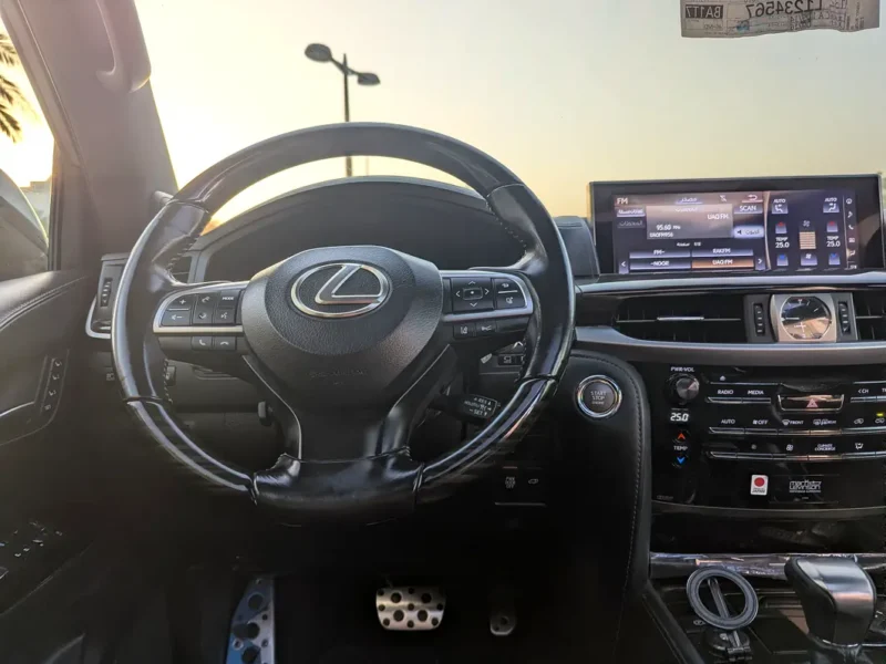 2018 Lexus LX-Series LX 570 Base 8 Cylinders Petrol Engine Black Red SUV GCC Specs