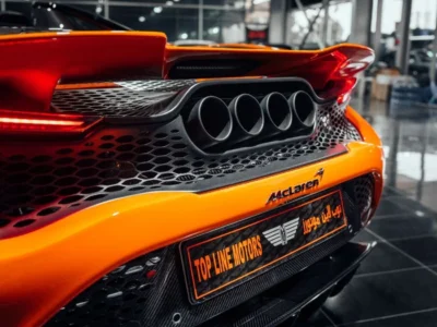 2022 McLaren 765LT SPIDER 4.0 Litres 8 Cylinders Petrol Engine Orange Black Coupe GCC Specs