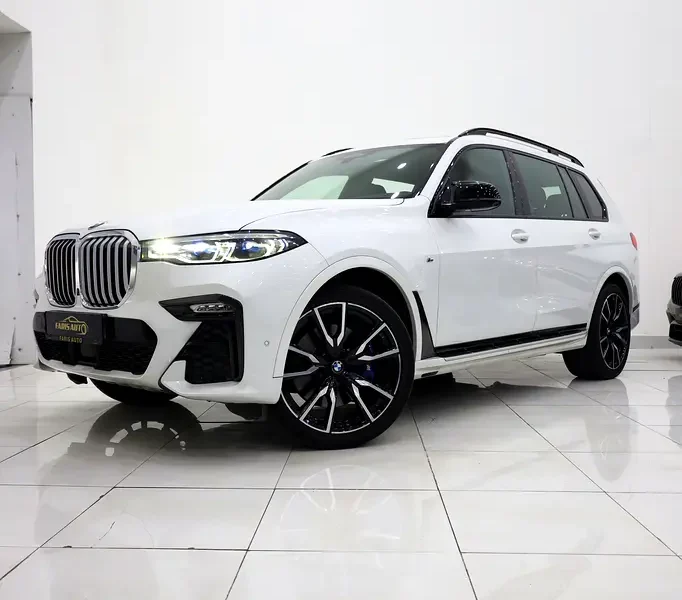 2019 BMW X7 xDrive50i M Sport 4.4L V8 TwinPower Turbo Engine White Brown SUV GCC Specs
