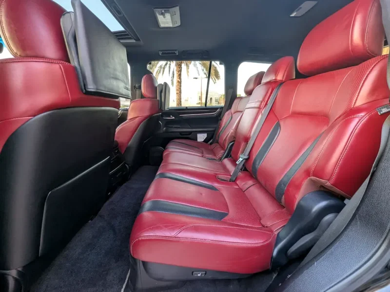 2018 Lexus LX-Series LX 570 Base 8 Cylinders Petrol Engine Black Red SUV GCC Specs