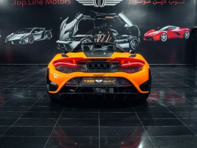2022 McLaren 765LT SPIDER 4.0 Litres 8 Cylinders Petrol Engine Orange Black Coupe GCC Specs