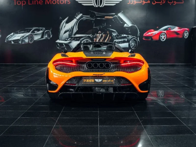 2022 McLaren 765LT SPIDER 4.0 Litres 8 Cylinders Petrol Engine Orange Black Coupe GCC Specs