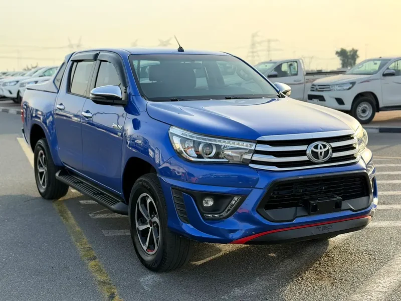 2018 Toyota Hilux TRD 4.0 Litres V6 Petrol Engine Blue Red Pickup Truck GCC Specs