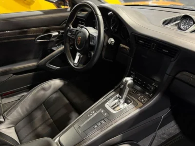 2018 Porsche 911 Turbo S Exclusive 3.8-liter twin-turbocharged Engine Yellow Black Coupe GCC