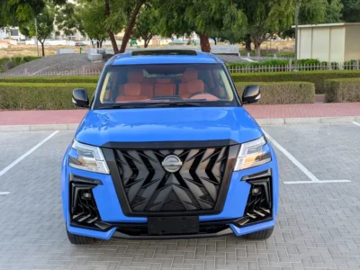 2015 Nissan Patrol SE Platinum 6 Cylinders Petrol Engine Blue Orange SUV GCC Specs