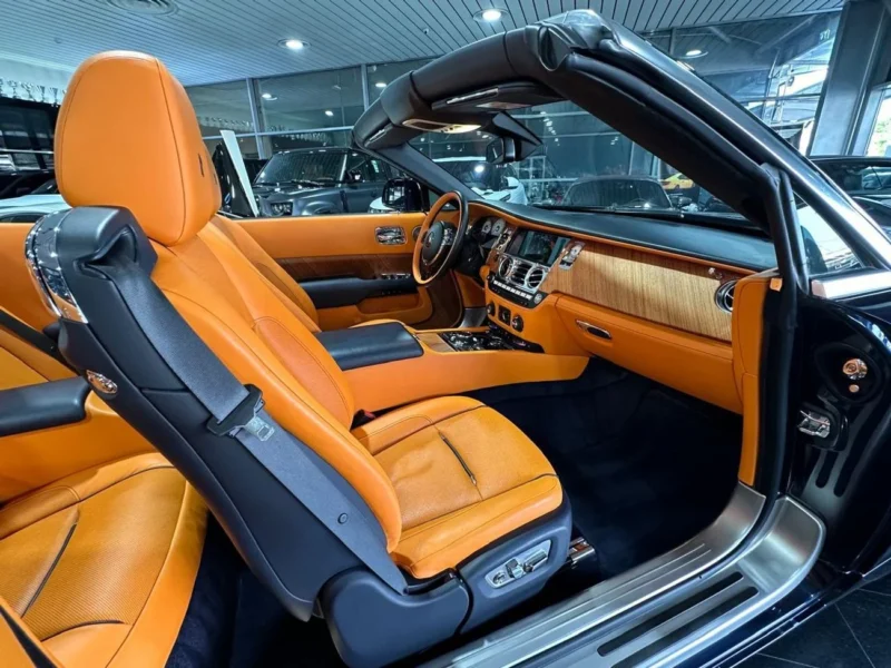 2017 ROLLS-ROYCE DAWN 6.6 Litres 12 Cylinders Petrol Engine Blue Tan Convertible GCC Specs