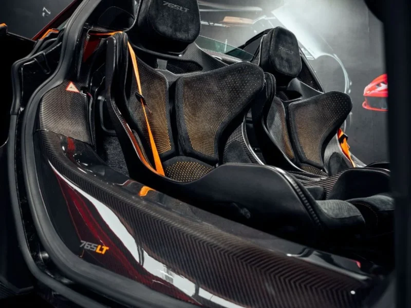 2022 McLaren 765LT SPIDER 4.0 Litres 8 Cylinders Petrol Engine Orange Black Coupe GCC Specs