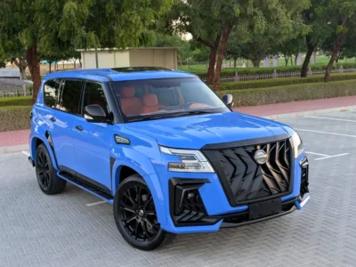 2015 Nissan Patrol SE Platinum 6 Cylinders Petrol Engine Blue Orange SUV GCC Specs