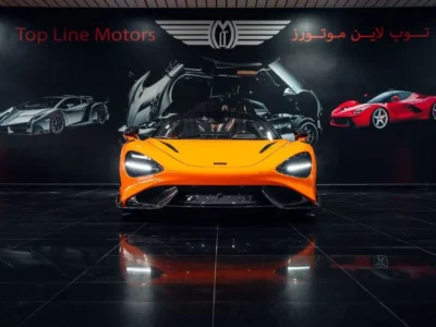 2022 McLaren 765LT SPIDER 4.0 Litres 8 Cylinders Petrol Engine Orange Black Coupe GCC Specs