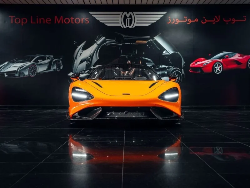 2022 McLaren 765LT SPIDER 4.0 Litres 8 Cylinders Petrol Engine Orange Black Coupe GCC Specs